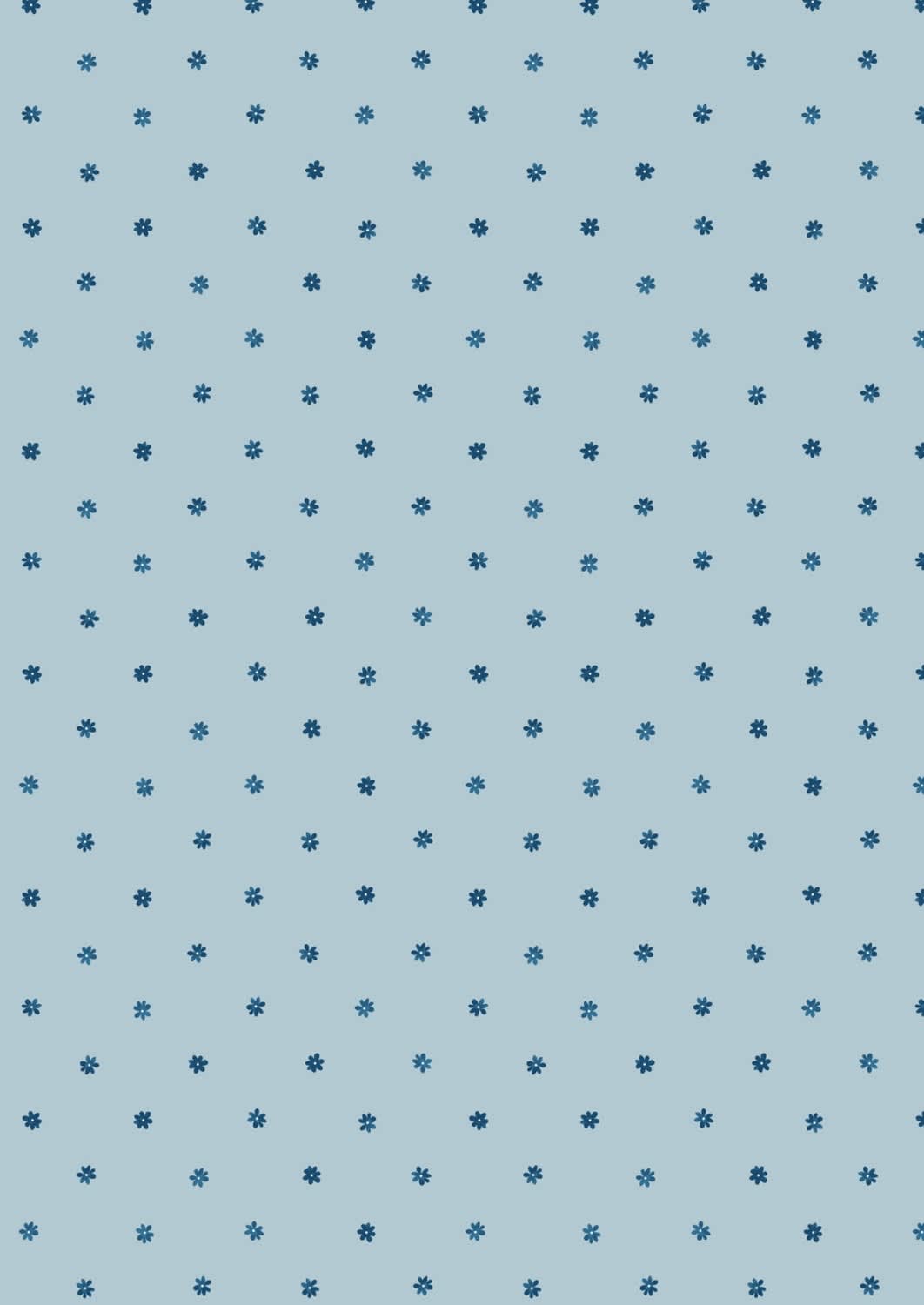 Brensham A749.2 Small Floral on light blue fabric by Lewis & Irene Brensham A749.2 Small Floral on light blue fabric by Lewis & Irene