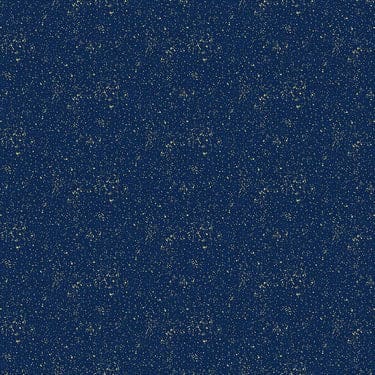 2566B10 Metallic Linen Texture Navy Fabric by Makower 2566B10 Metallic Linen Texture Navy Fabric by Makower