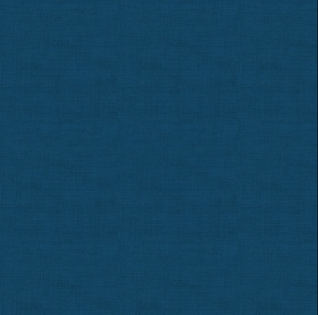 Linen Texture 1473B9 Marine Blue Plain by Makower fabric Linen Texture 1473B9 Marine Blue Plain by Makower fabric