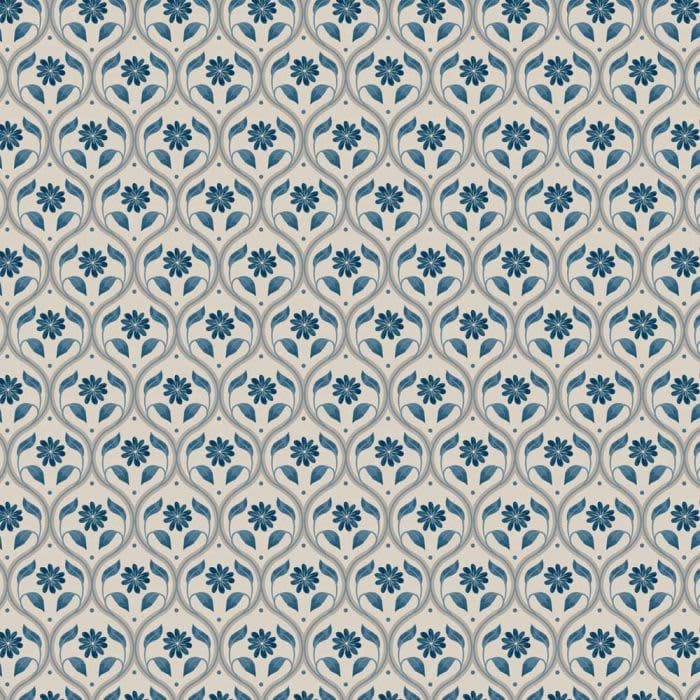 Brensham A752.1 Floral trellis on deep cream fabric by Lewis & Irene Brensham A752.1 Floral trellis on deep cream fabric by Lewis & Irene