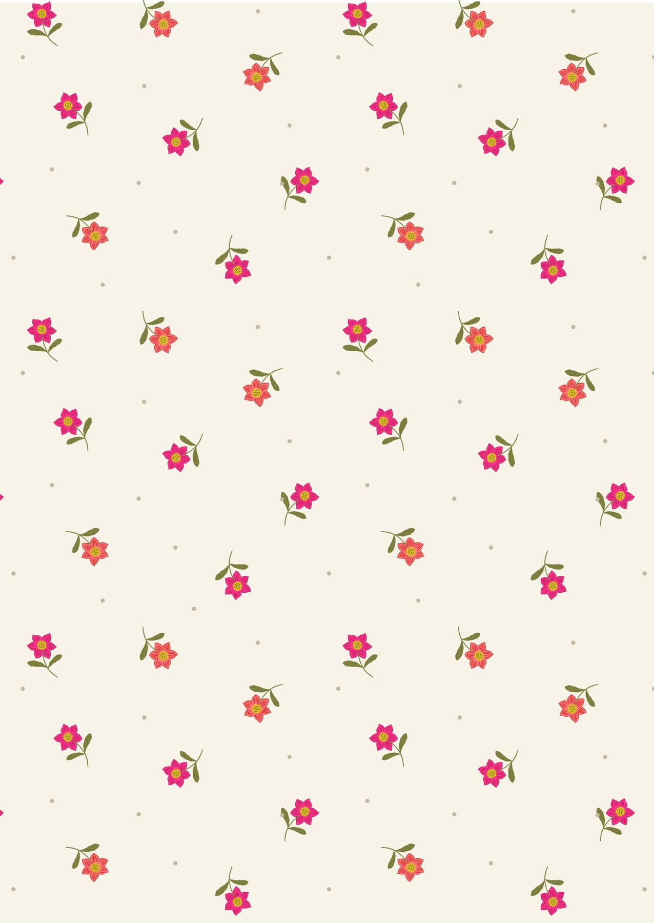 Hibiscus Hummingbird A594.1 Little flower dot on cream fabric by Lewis and Irene Hibiscus Hummingbird A594.1 Little flower dot on cream fabric by Lewis and Irene