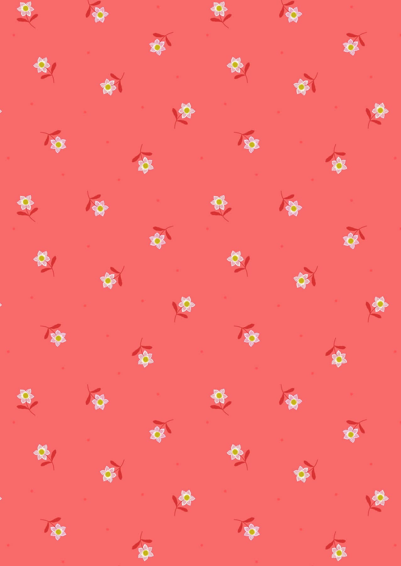 Hibiscus Hummingbird A594.2 Little flower dot on dark coral fabric by Lewis and Irene Hibiscus Hummingbird A594.2 Little flower dot on dark coral fabric by Lewis and Irene