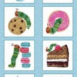757B VHC Bake Shop  Panel, Hungry Caterpillar Blue  by Makower