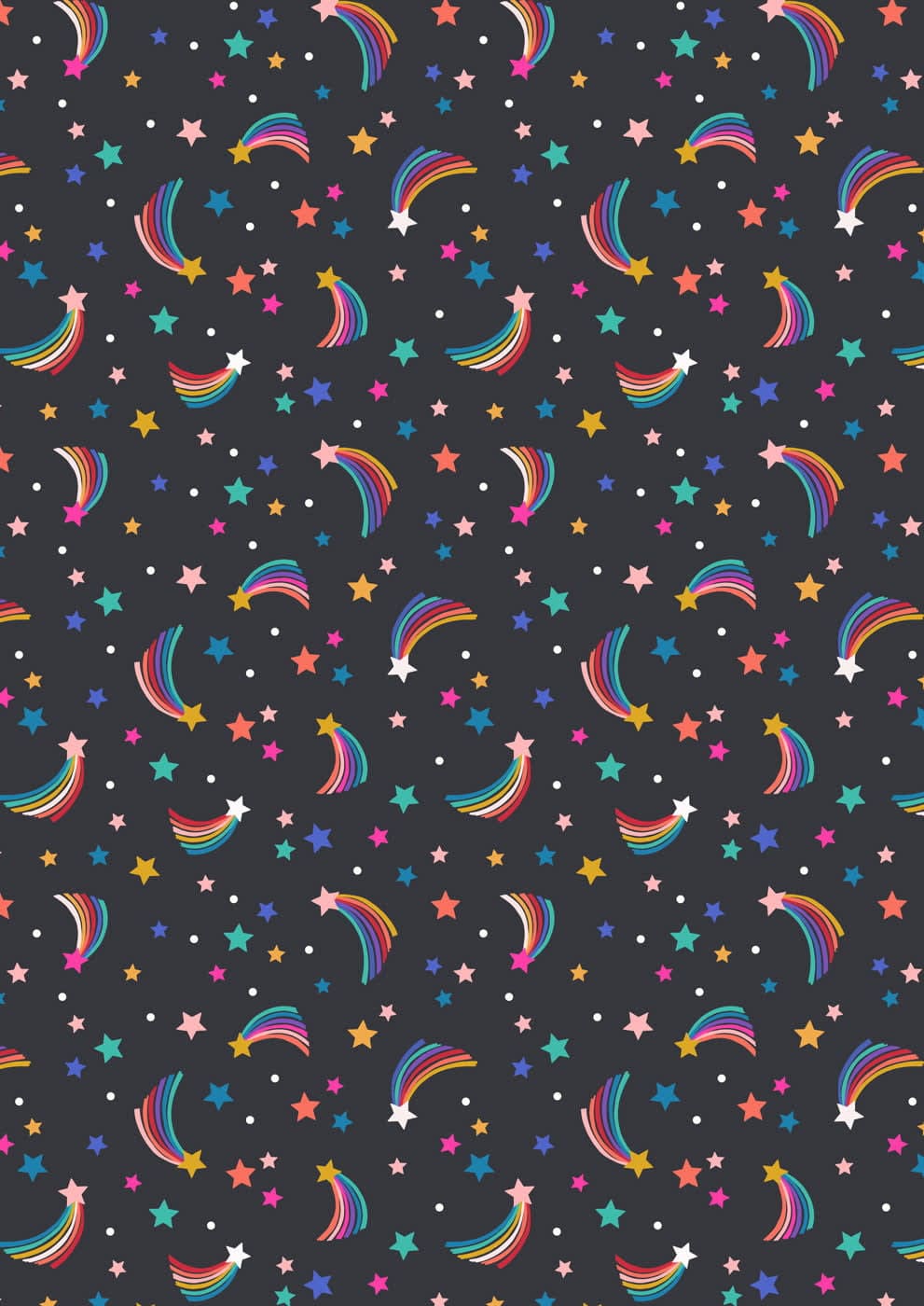Over The Rainbow A580.3 Shooting Rainbow Stars Nearly Black by Lewis and Irene Over The Rainbow A580.3 Shooting Rainbow Stars Nearly Black by Lewis and Irene