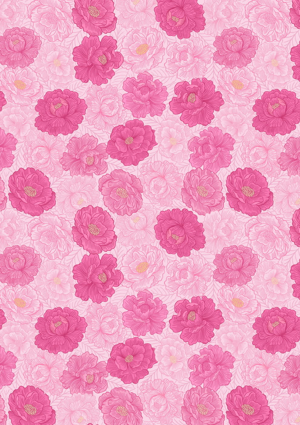 Love Blooms A525 C#3 Pink flowers on light pink background Lewis and Irene Love Blooms A525 C#3 Pink flowers on light pink background Lewis and Irene