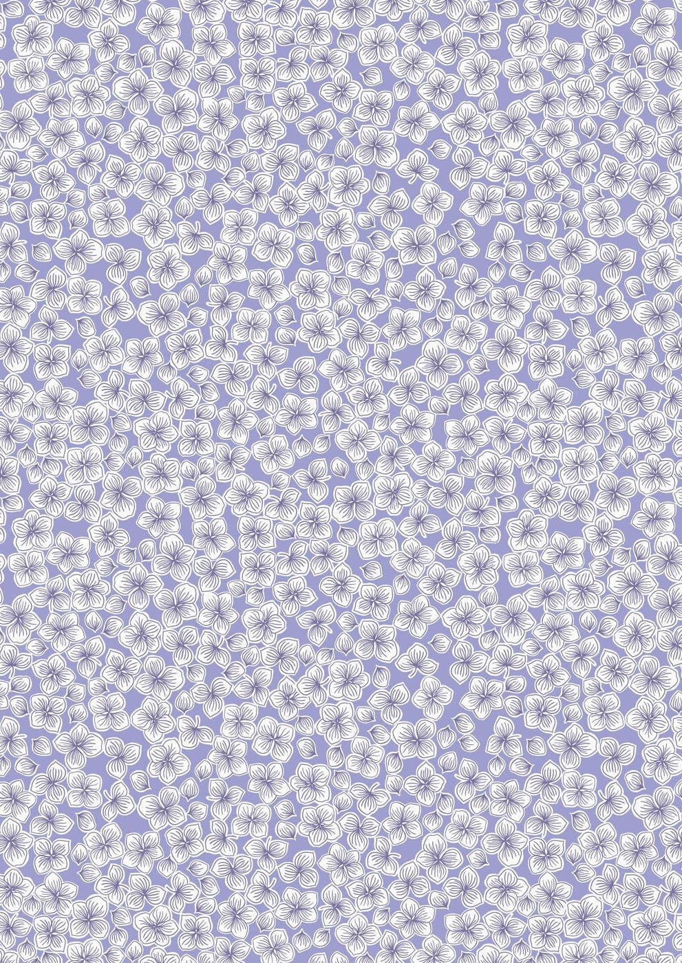 Love Blooms A522 C#3 Small white flowers on lilac background Lewis and Irene Love Blooms A522 C#3 Small white flowers on lilac background Lewis and Irene