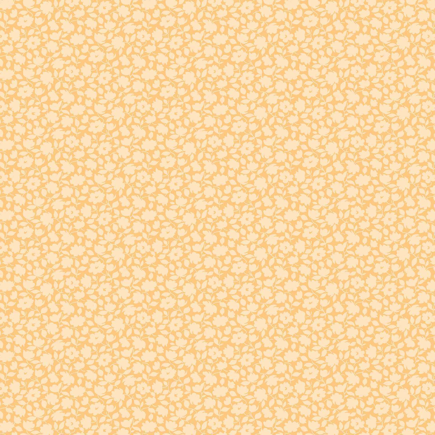 Silhouette Mono Floral 2/003Y Creamsicle by Makower yellow on yellow flower Silhouette Mono Floral 2/003Y Creamsicle by Makower yellow on yellow flower