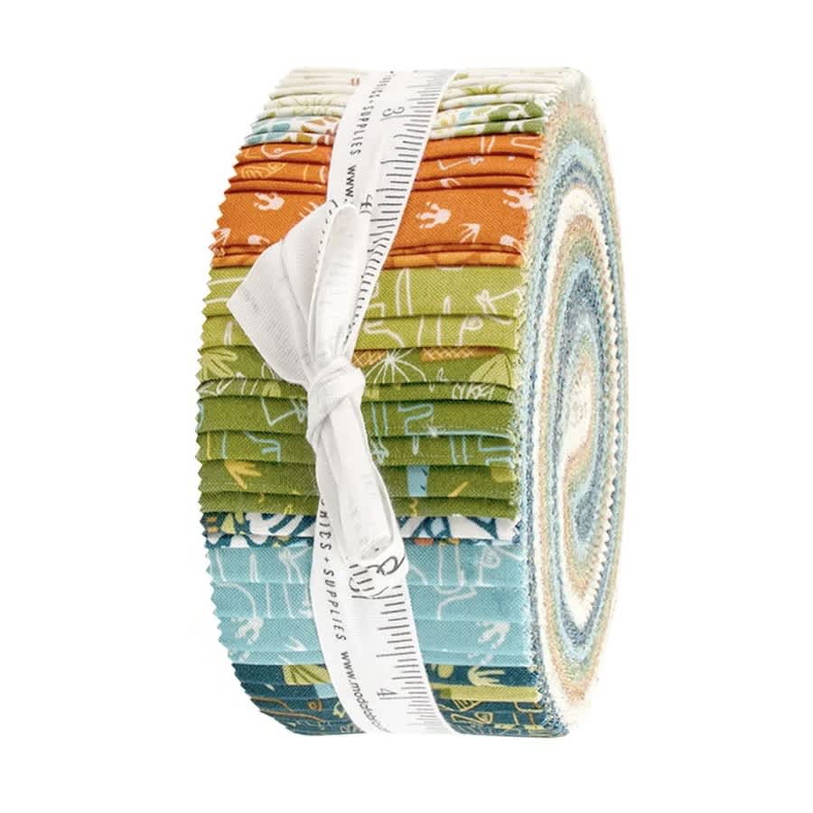 Stomp Stomp Roar Jelly Roll for Moda Fabrics Stomp Stomp Roar Jelly Roll for Moda Fabrics - Image 2