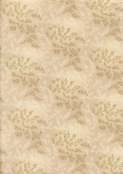 Tonal Vineyard 47603703 108” extra wide beige background with dark beige and cream sprigs of leaves backing fabric Tonal Vineyard 47603703 108” extra wide beige background with dark beige and cream sprigs of leaves backing fabric
