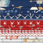 Jelly roll At the Helm 2.5” strips W-840-716-840 by Wilmington Prints boats, anchors, checks