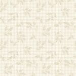 Wheat Gingham 2/001L Ivory by Makower beige small gingham with wheat sprigs
