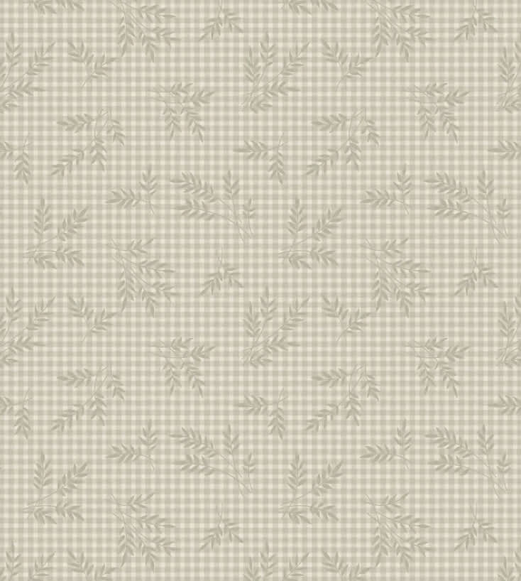Wheat Gingham 2/001N Cocoa by Makower light grey small gingham with wheat sprigs Wheat Gingham 2/001N Cocoa by Makower light grey small gingham with wheat sprigs