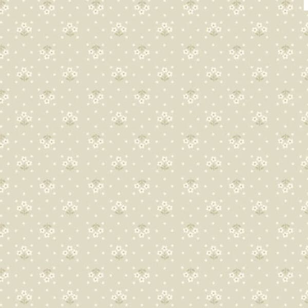 Tri Flower 2/002N tan fabric by Makower light beige small 3 head flower Tri Flower 2/002N tan fabric by Makower light beige small 3 head flower