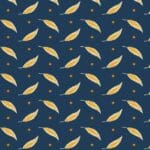 I.Cheddar T.Leaf 2/1140B Indigo by Makower