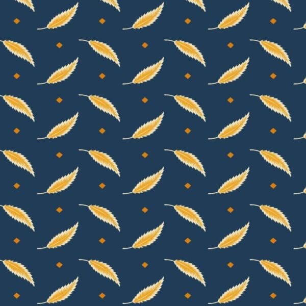 I.Cheddar T.Leaf 2/1140B Indigo by Makower I.Cheddar T.Leaf 2/1140B Indigo by Makower