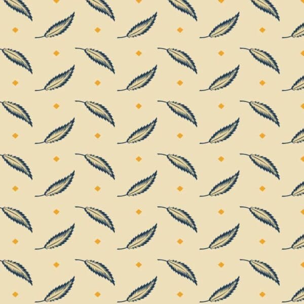 I.Cheddar T.Leaf 2/1140L cream by Makower I.Cheddar T.Leaf 2/1140L cream by Makower