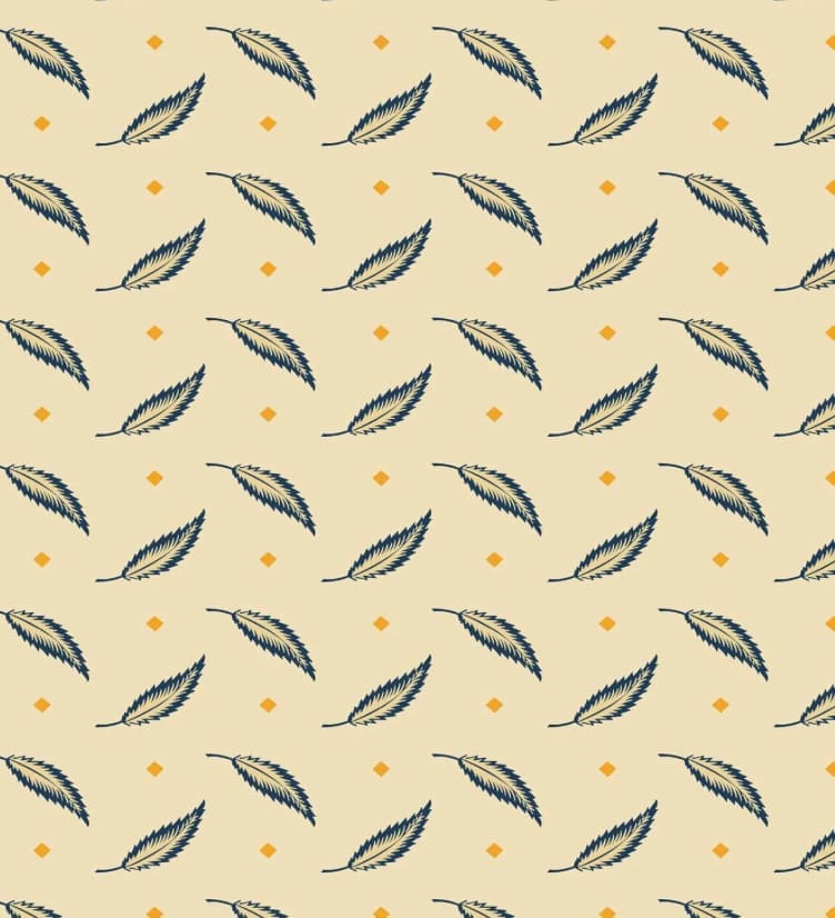 I.Cheddar T.Leaf 2/1140L cream by Makower I.Cheddar T.Leaf 2/1140L cream by Makower