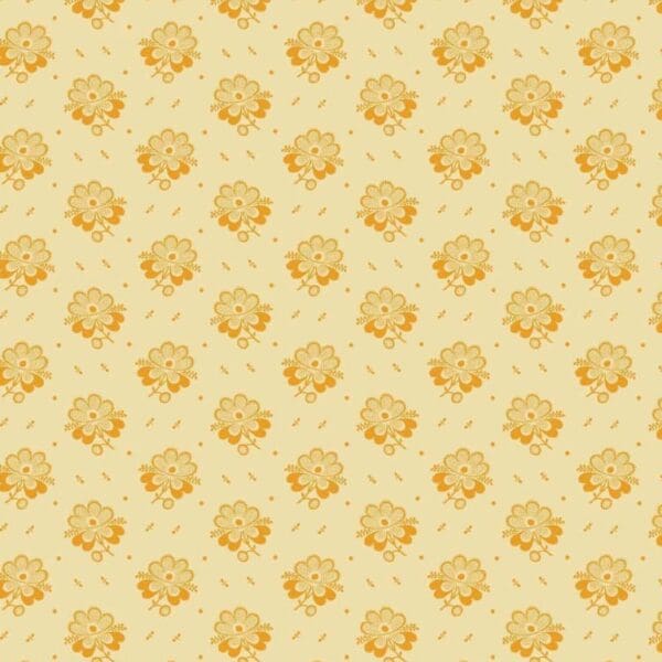 I.Cheddar PicFloral 2/1143L cream indigo by Makower I.Cheddar PicFloral 2/1143L cream indigo by Makower