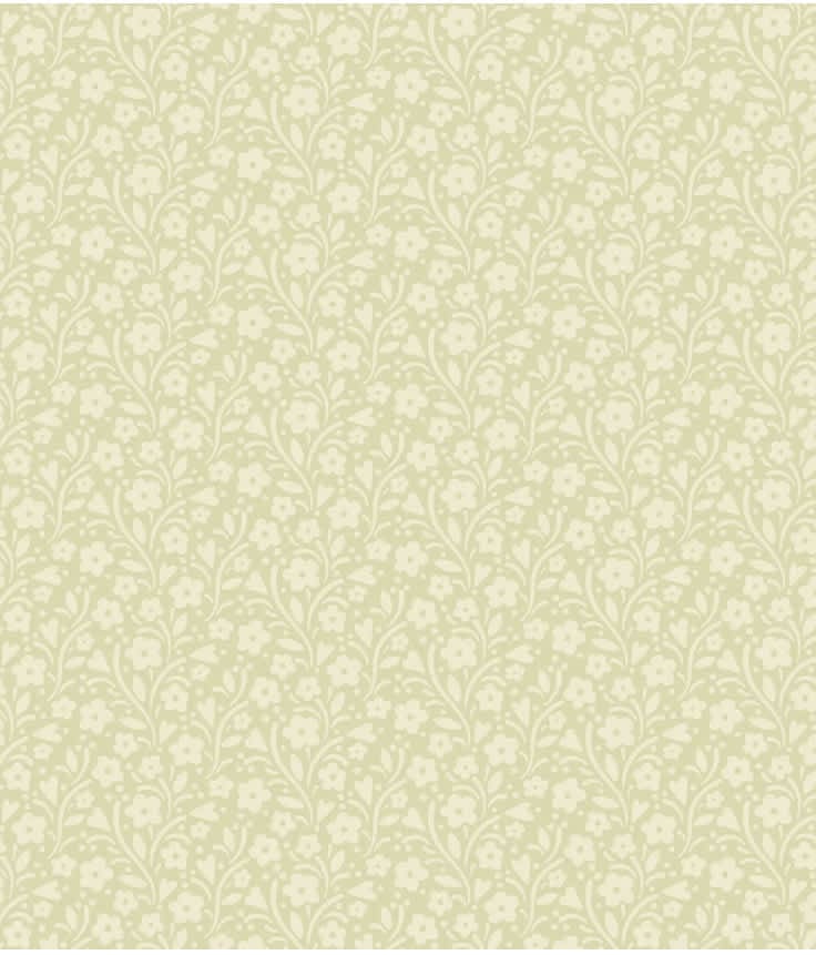 Cozy House 1254N Maries Garden Birch fabric by Makower Cozy House 1254N Maries Garden Birch fabric by Makower