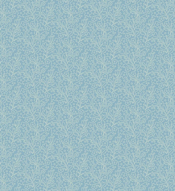 Cozy House 1257B Dainty Flower Ivory fabric by Makower Cozy House 1257B Dainty Flower Ivory fabric by Makower