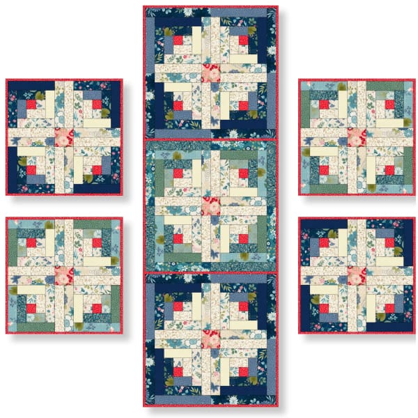 Kasumi Log Cabin Pattern Kasumi Log Cabin Pattern