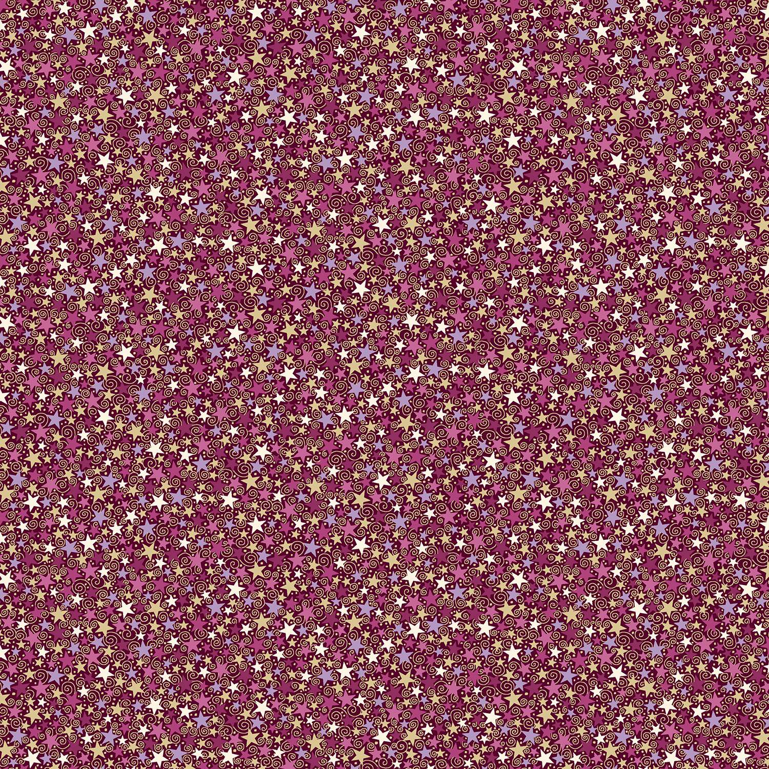 Luna 074/R Star red by Makower small stars Luna 074/R Star red by Makower small stars