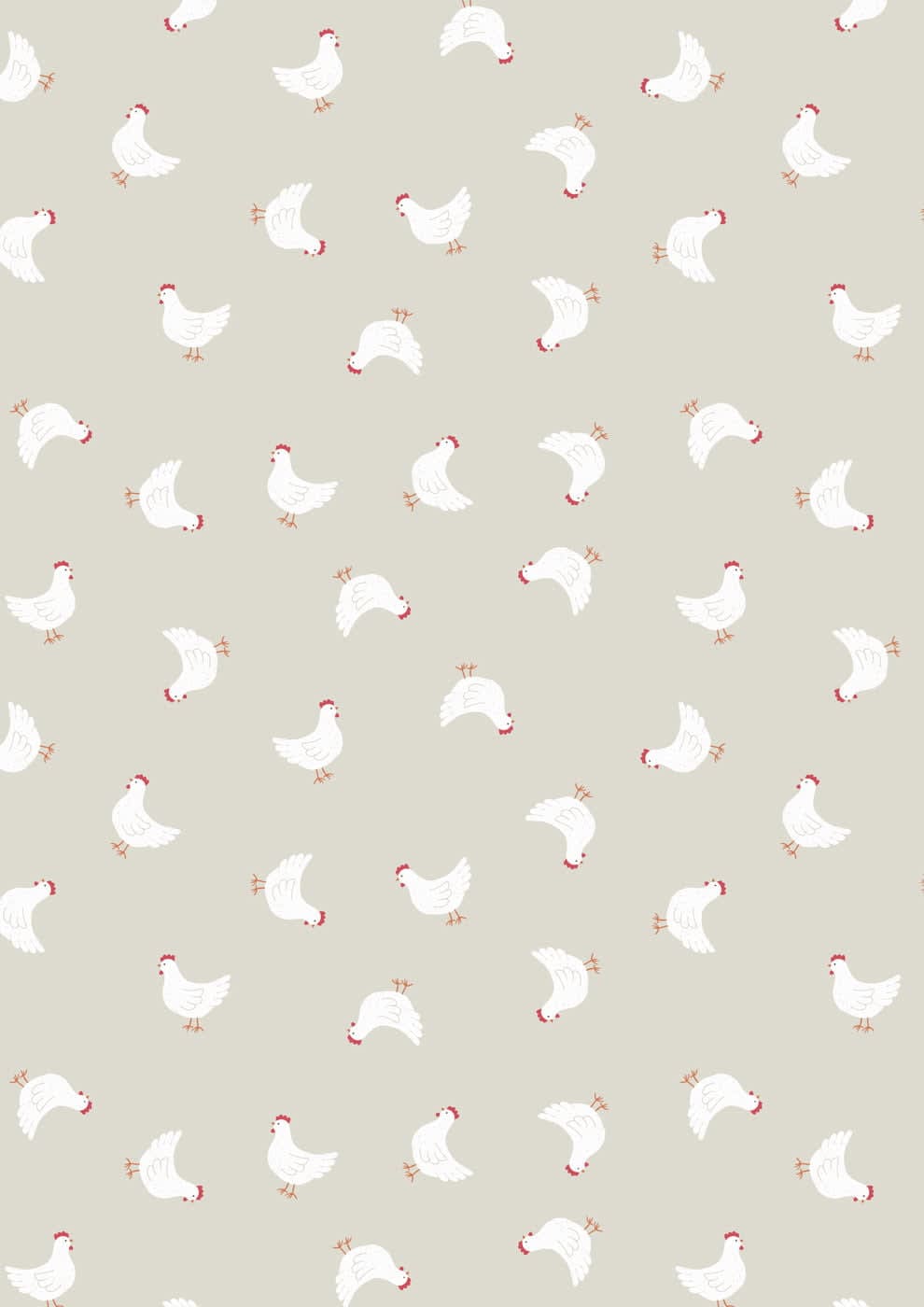 Country Life Reloved A90.C2A Little Hens on cream by Lewis and Irene Country Life Reloved A90.C2A Little Hens on cream by Lewis and Irene