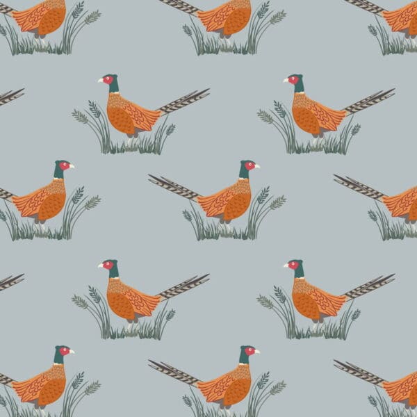 Country Life Reloved A91.C1 Pheasants on light grey by Lewis and Irene Country Life Reloved A91.C1 Pheasants on light grey by Lewis and Irene