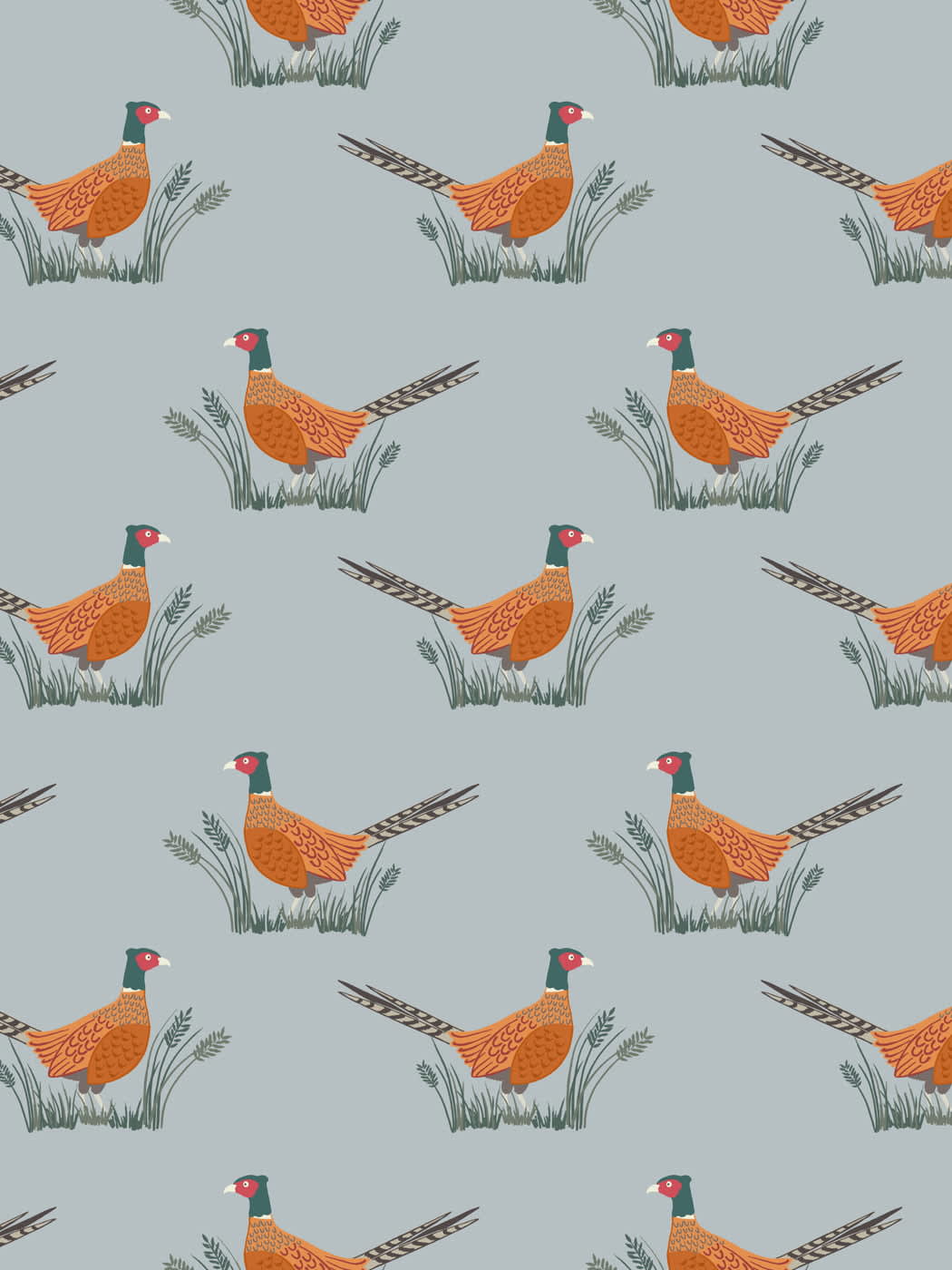 Country Life Reloved A91.C1 Pheasants on light grey by Lewis and Irene Country Life Reloved A91.C1 Pheasants on light grey by Lewis and Irene