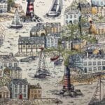 High Tide Harbour View, 077/B2, Blue by Makower