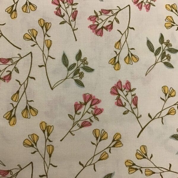 Meadow Walk Bloomburst, 1340L, Cream by Makower Meadow Walk Bloomburst, 1340L, Cream by Makower