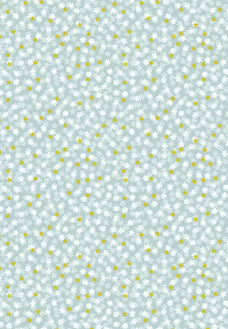 Sakura Tiny Blossom A920B – duck egg with gold metallic by Lewis and Irene Sakura Tiny Blossom A920B - duck egg with gold metallic by Lewis and Irene
