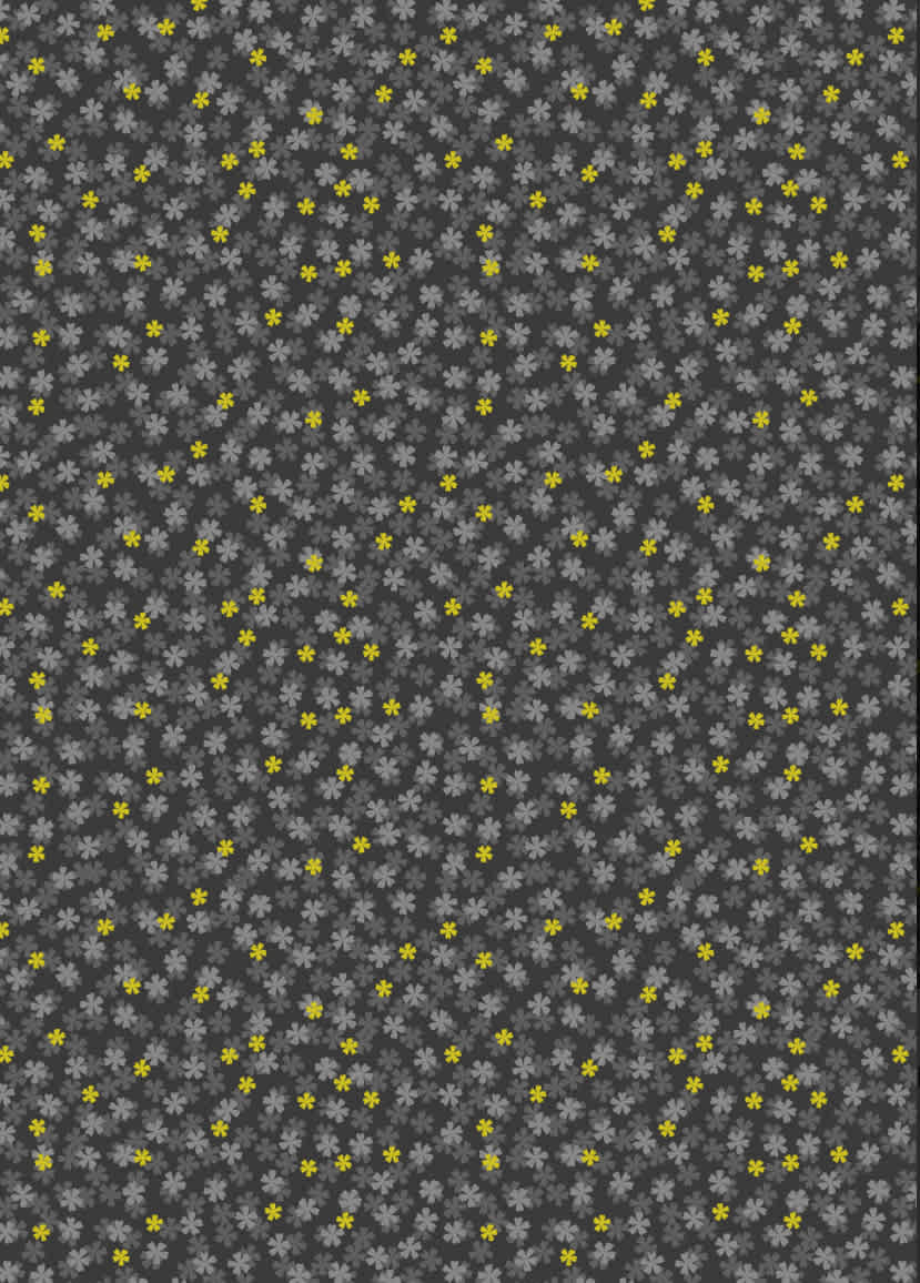 Sakura Tiny Blossom A920C – charcoal with gold metallic by Lewis and Irene Sakura Tiny Blossom A920C - charcoal with gold metallic by Lewis and Irene