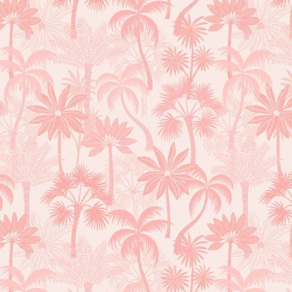 Paradise Tropical Trees on pink A889B by Lewis and Irene pink on pink palm trees Paradise Tropical Trees on pink A889B by Lewis and Irene pink on pink palm trees