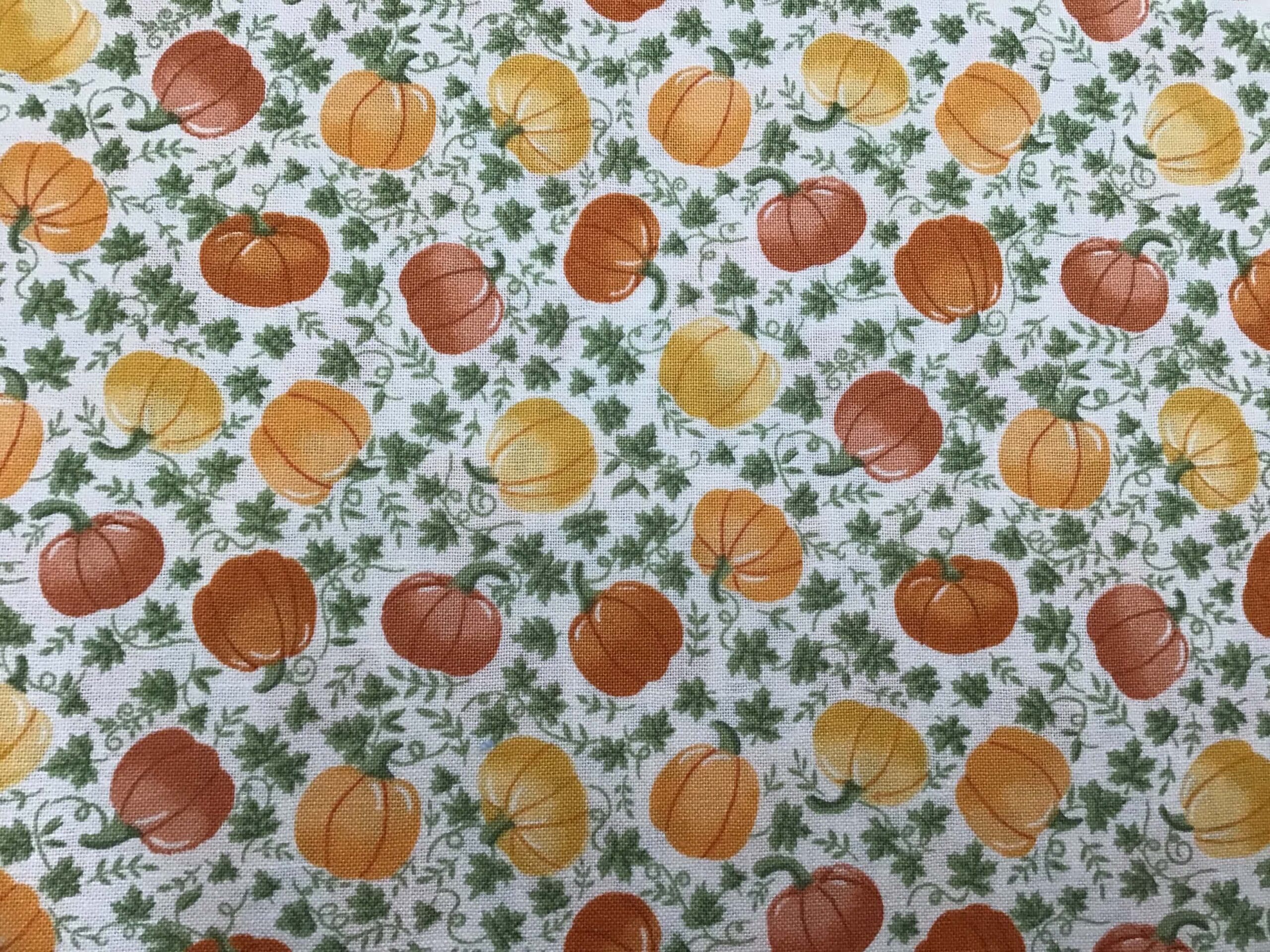 Hello Autumn 101/Q, Pumpkins Cream by Makower UK Hello Autumn 101/Q, Pumpkins Cream by Makower UK