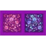 Fantasy Garden Panel 1553X Makower/Andover