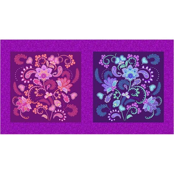 Fantasy Garden Panel 1553X Makower/Andover Fantasy Garden Panel 1553X Makower/Andover