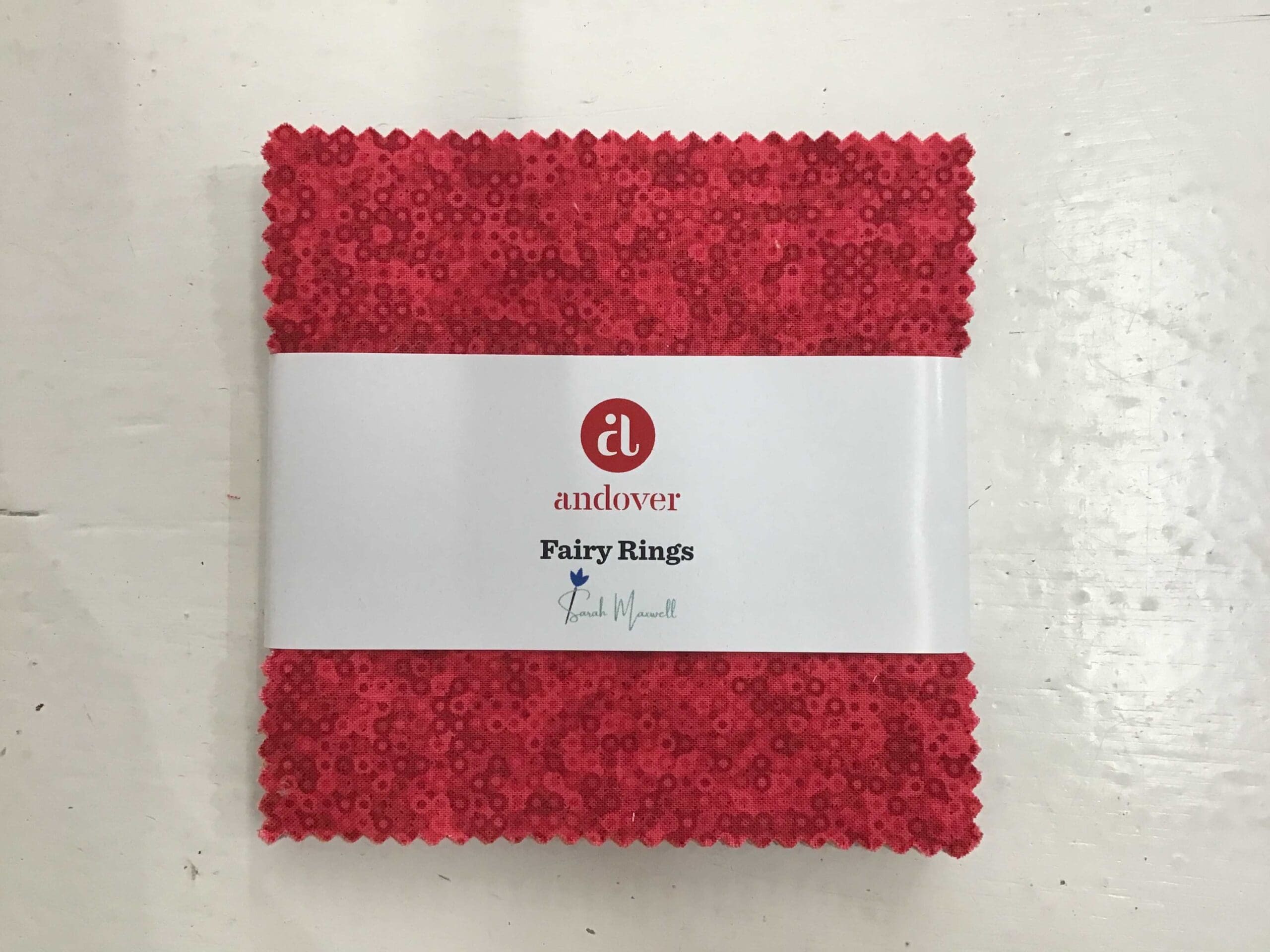Fairy Rings Charm Pack – 42 x 5″ squares by Andover/Makower Fairy Rings Charm Pack - 42 x 5" squares by Andover/Makower