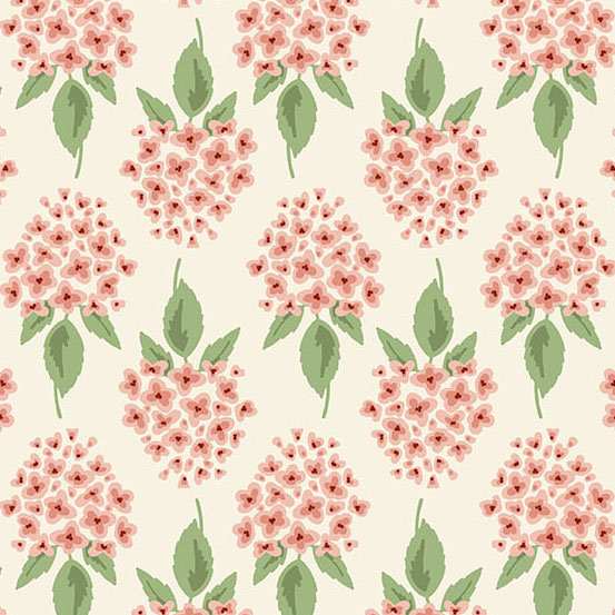 Heartland Hydrangea Azalea fabric 1589-E by Andover