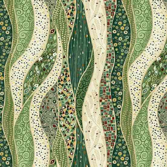Golden 156/G – Wave green by Makower Golden 156/G - Wave green by Makower