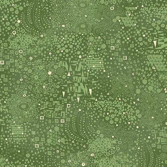Golden 157/G – Engraved green by Makower Golden 157/G - Engraved green by Makower