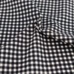 Gingham 1/4” Black fabric by Reynard