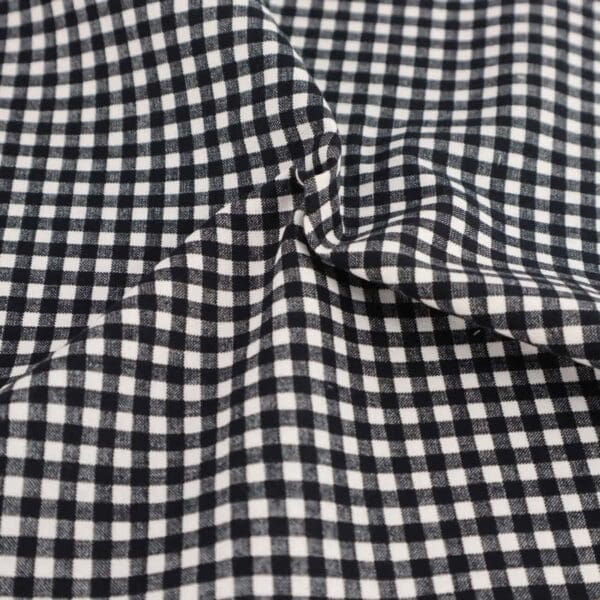 Gingham 1/4” Black fabric by Reynard Gingham 1/4” Black fabric by Reynard