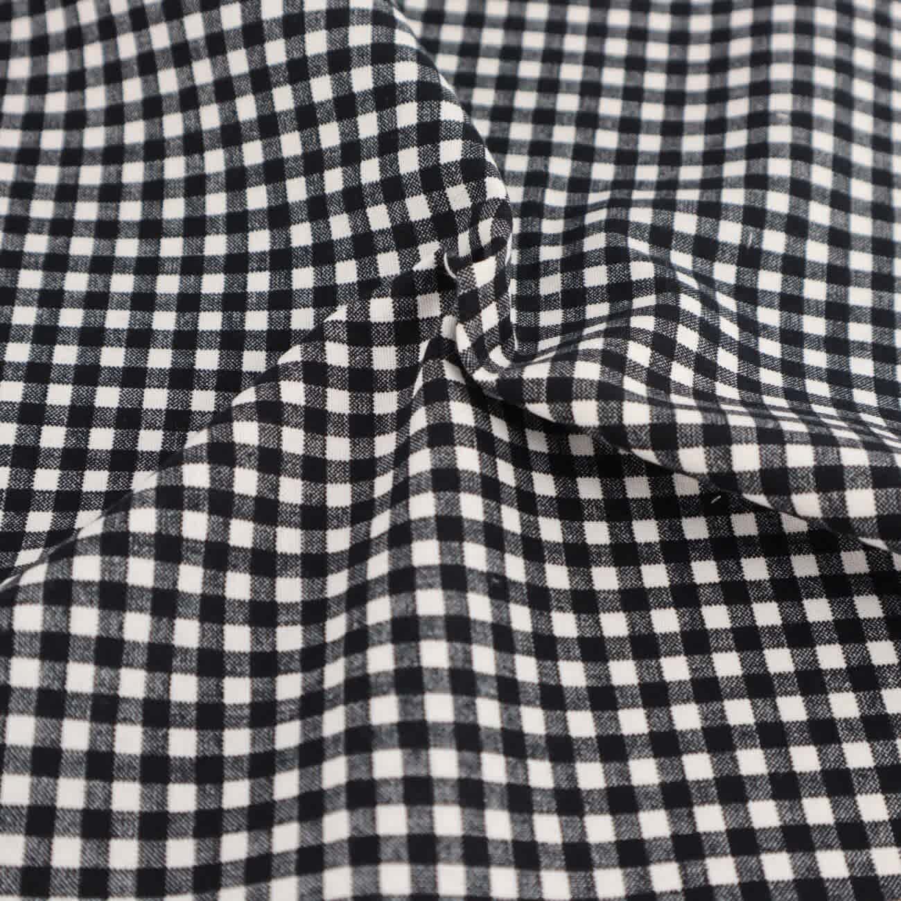 Gingham 1/4” Black fabric by Reynard Gingham 1/4” Black fabric by Reynard