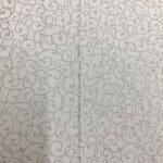 Craft Cotton Christmas print – 312 Silver swirls on white background by Reynard