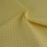 Gingham 1/4” Yellow fabric by Reynard