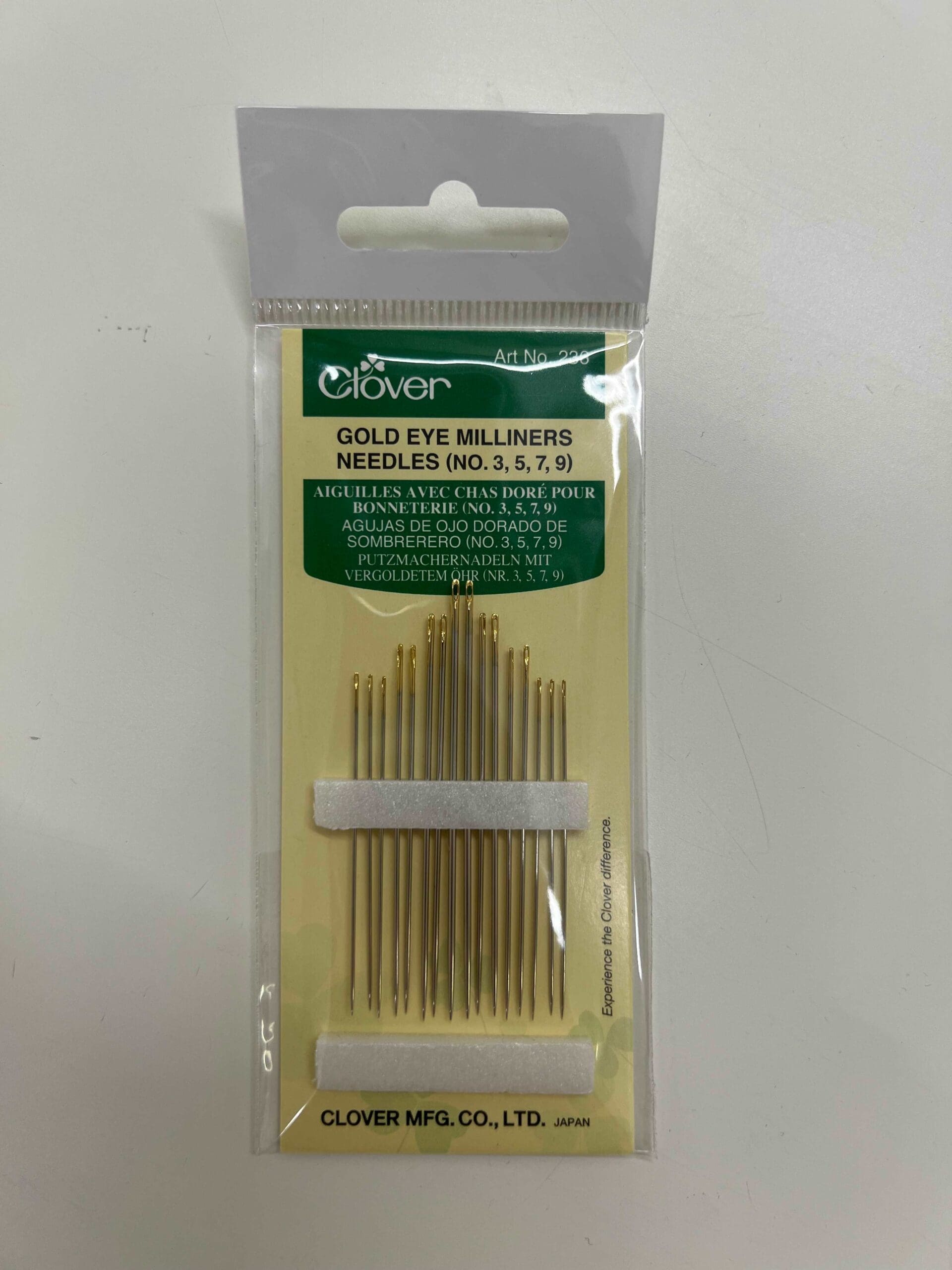 Clover Milliners Needles size 3-9 Clover Milliners Needles size 3-9