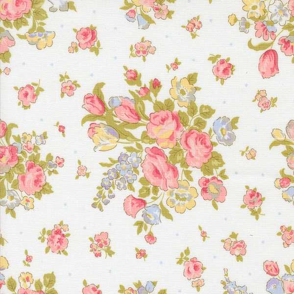 Memory Lane 18780-11 off-white fabric by Brenda Riddle for Moda Memory Lane 18780-11 off-white fabric by Brenda Riddle for Moda