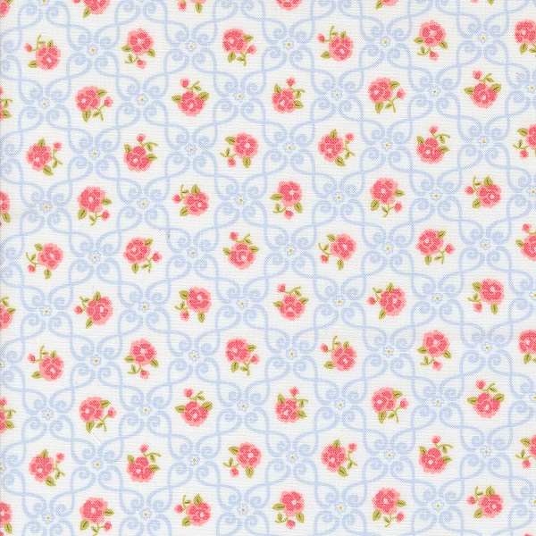 Memory Lane 18782-11 off-white fabric by Brenda Riddle for Moda Memory Lane 18782-11 off-white fabric by Brenda Riddle for Moda