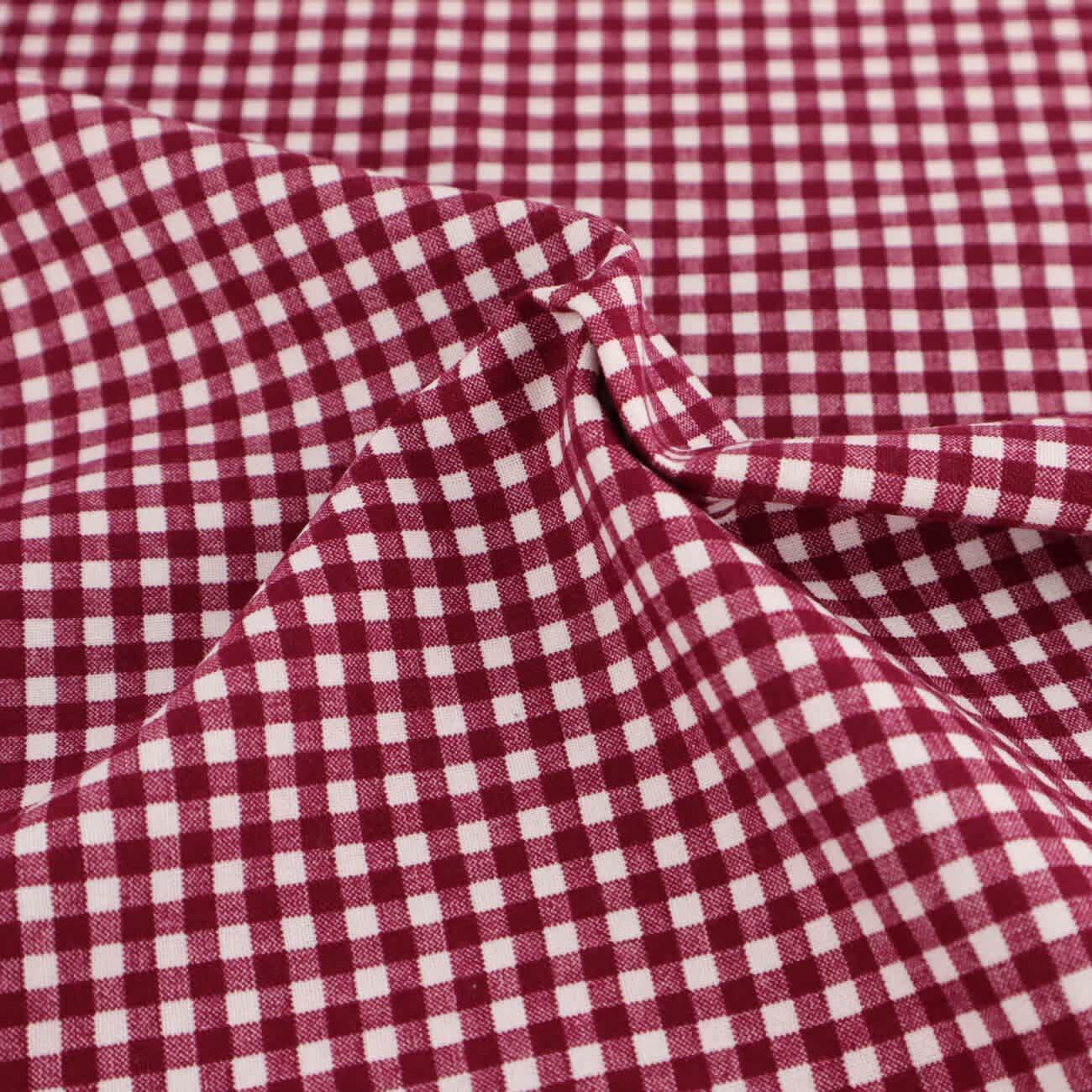 Gingham 1/4” Wine fabric by Reynard Gingham 1/4” Wine fabric by Reynard
